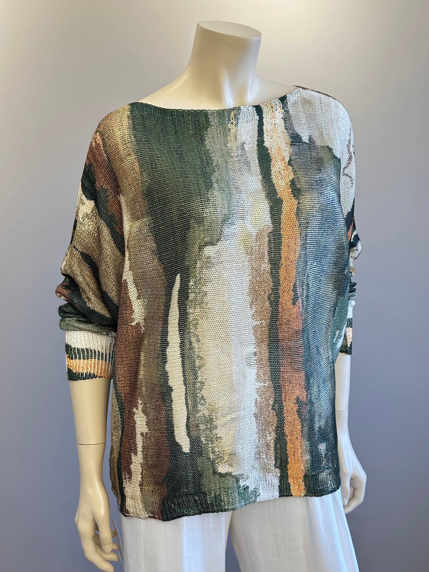 Sweater Hilo Italiano Verde Mix