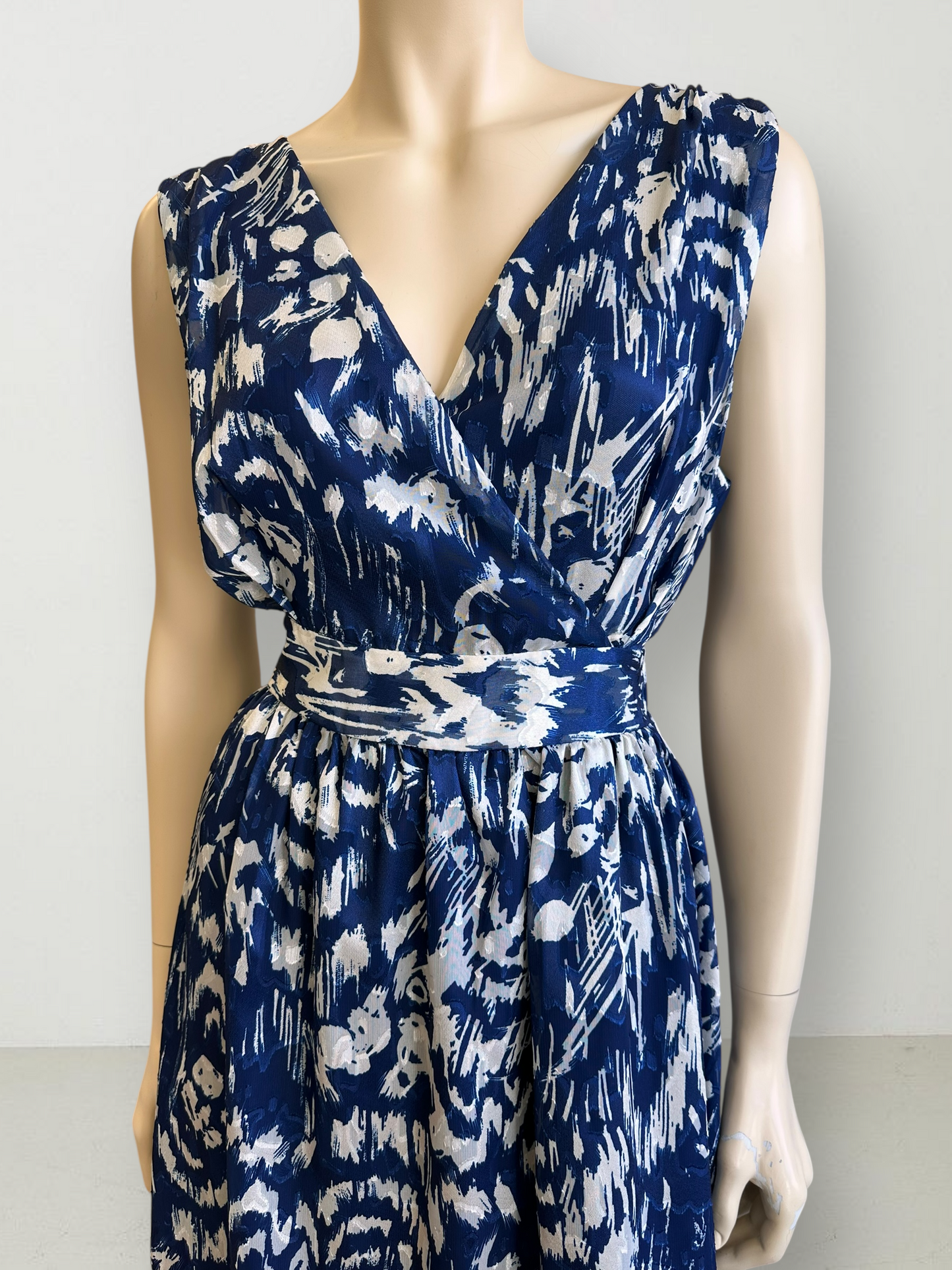 Vestido Estampado Azul