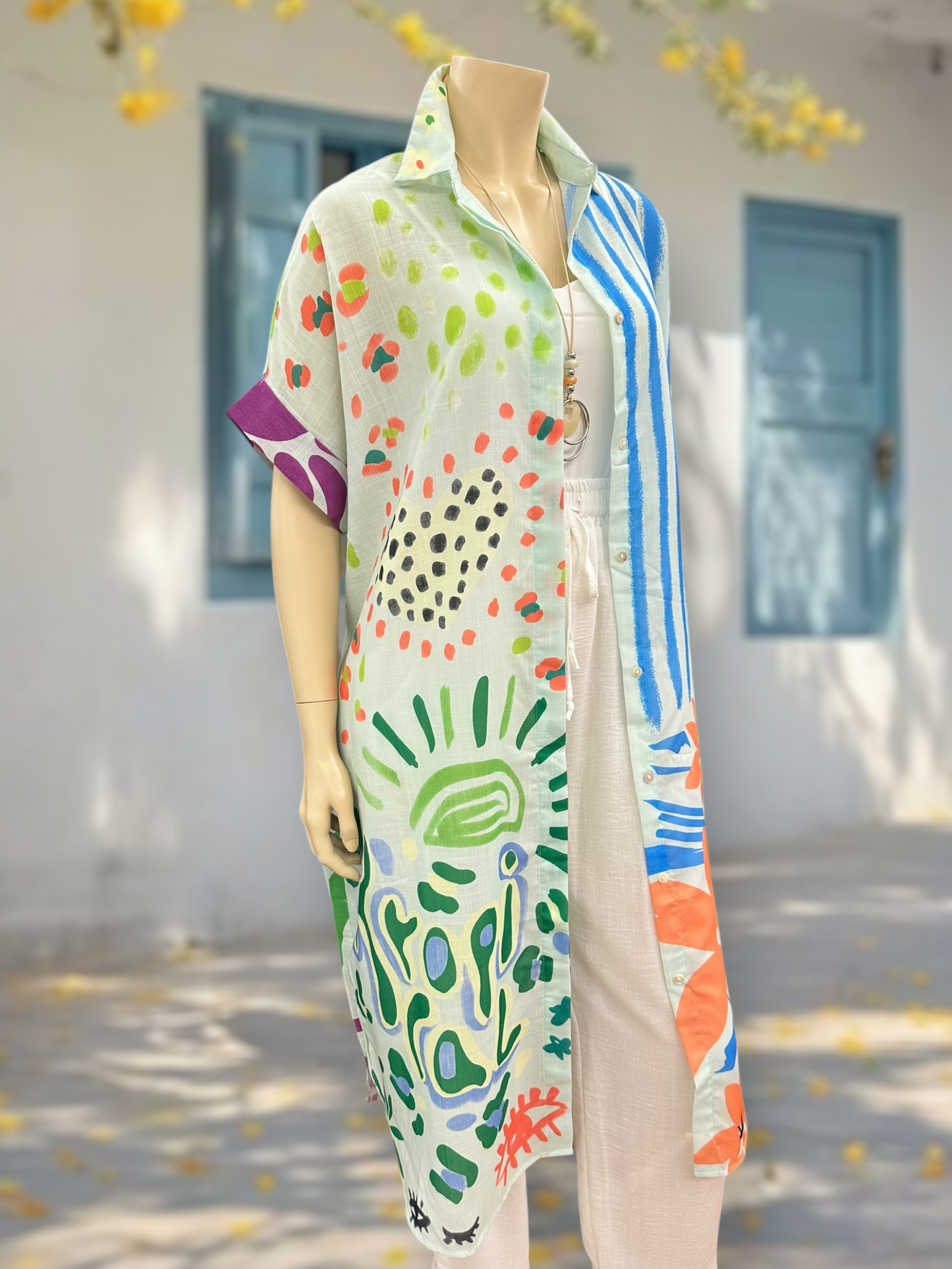 Vestido Tapado Oversize Verde