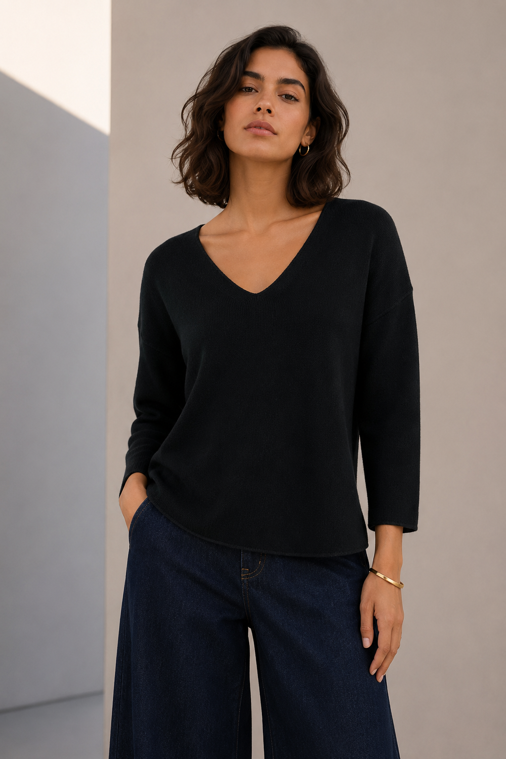 Sweater Alas Lurex Negro