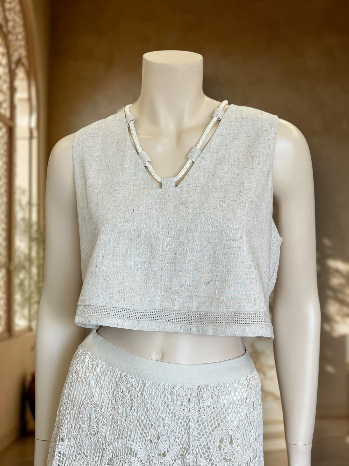 Top Rayón Lino Arena