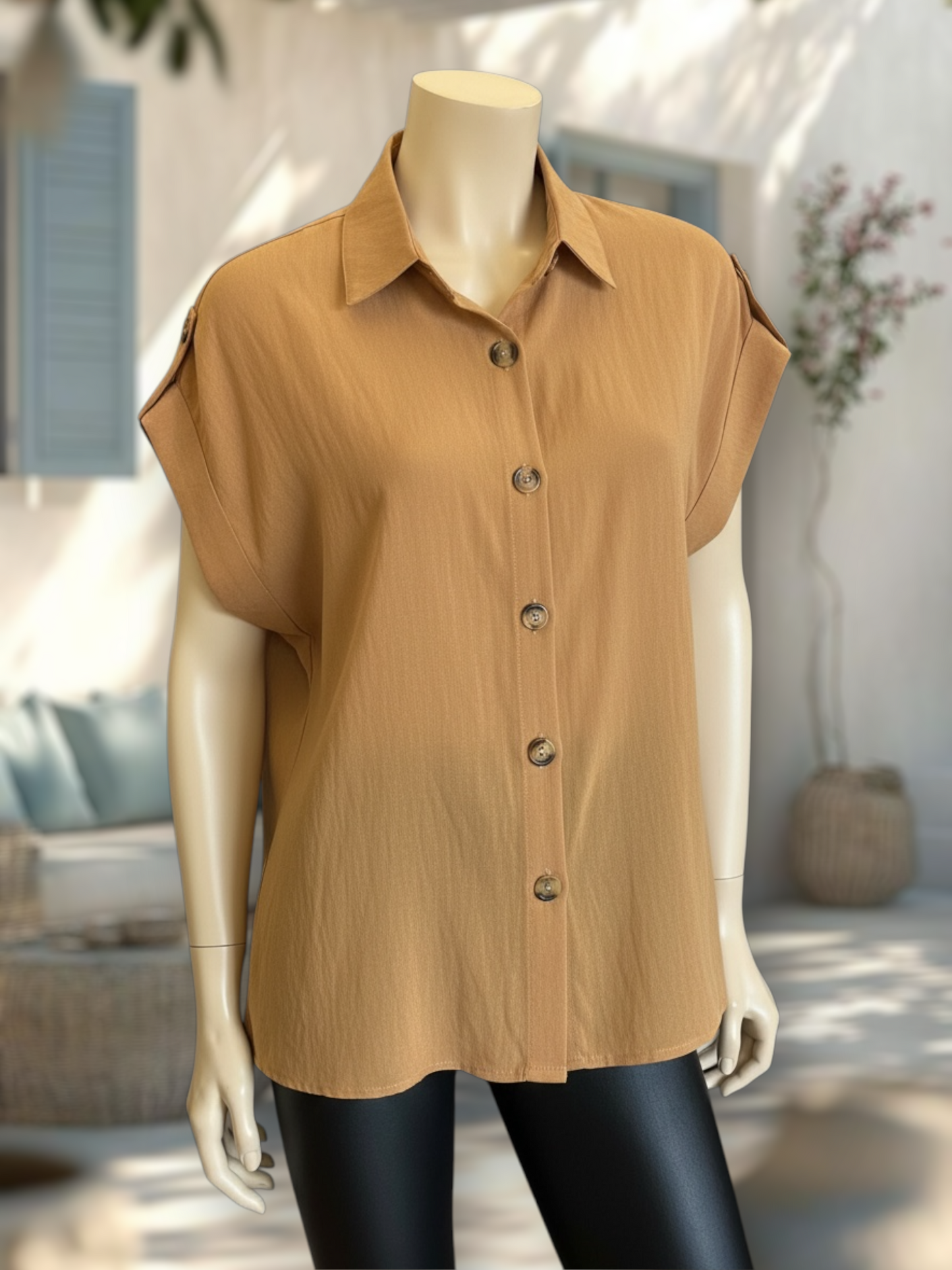 Blusa Natura Camel