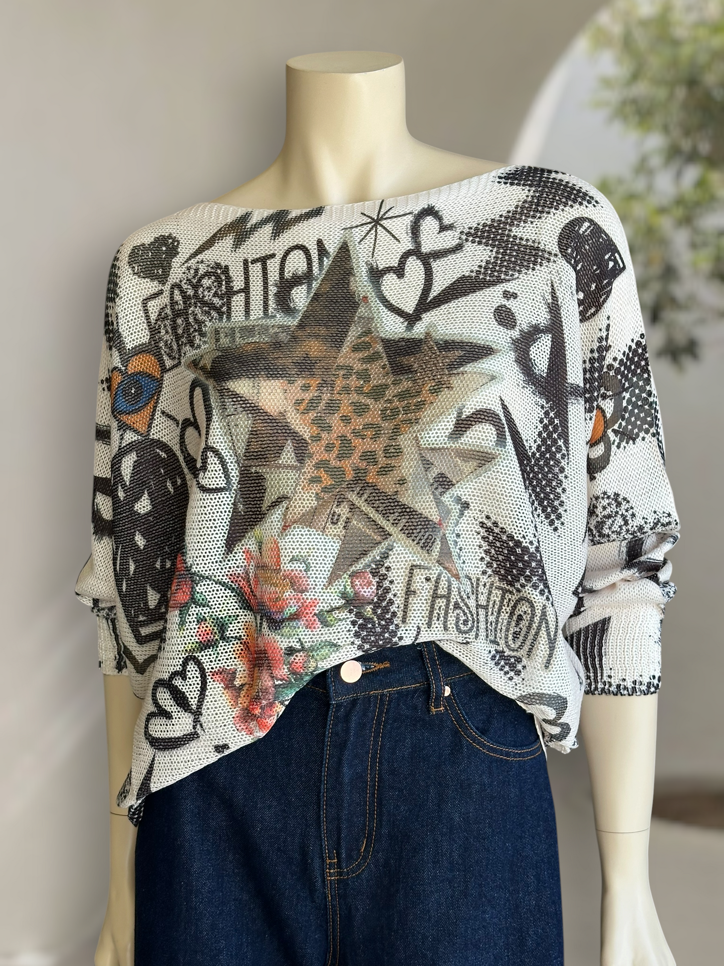 Sweater Estampado Italiano Fashion