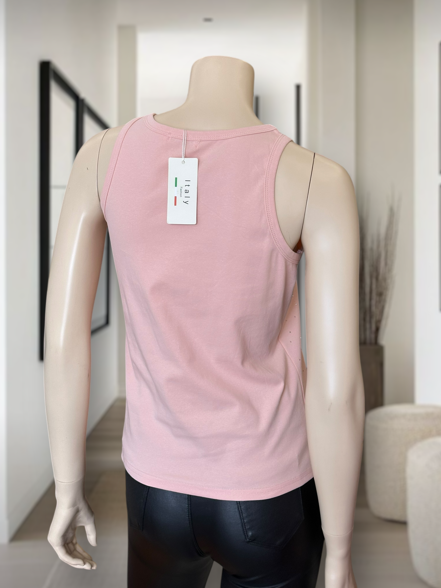 Polera Brillos Italia Rosa