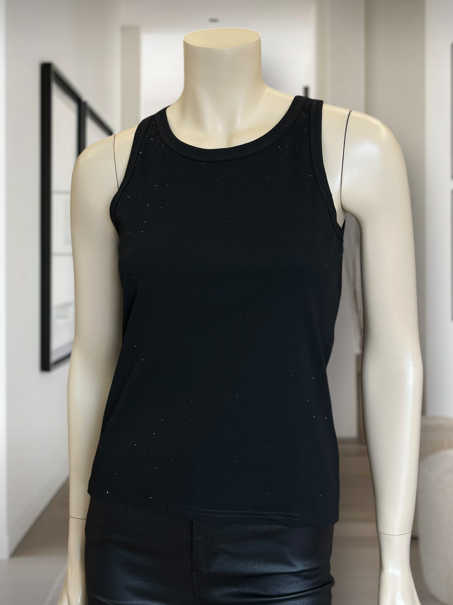 Polera Brillos Italia Negro