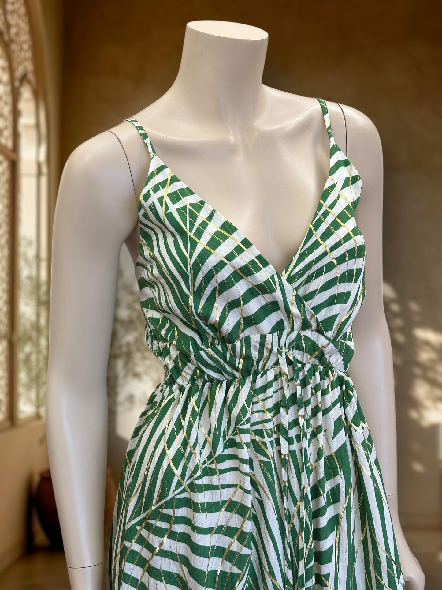 Vestido Tropic Gold Verde