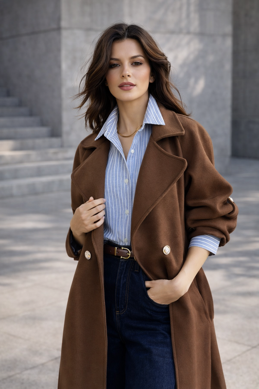 Abrigo Italiano Firenze Chocolate