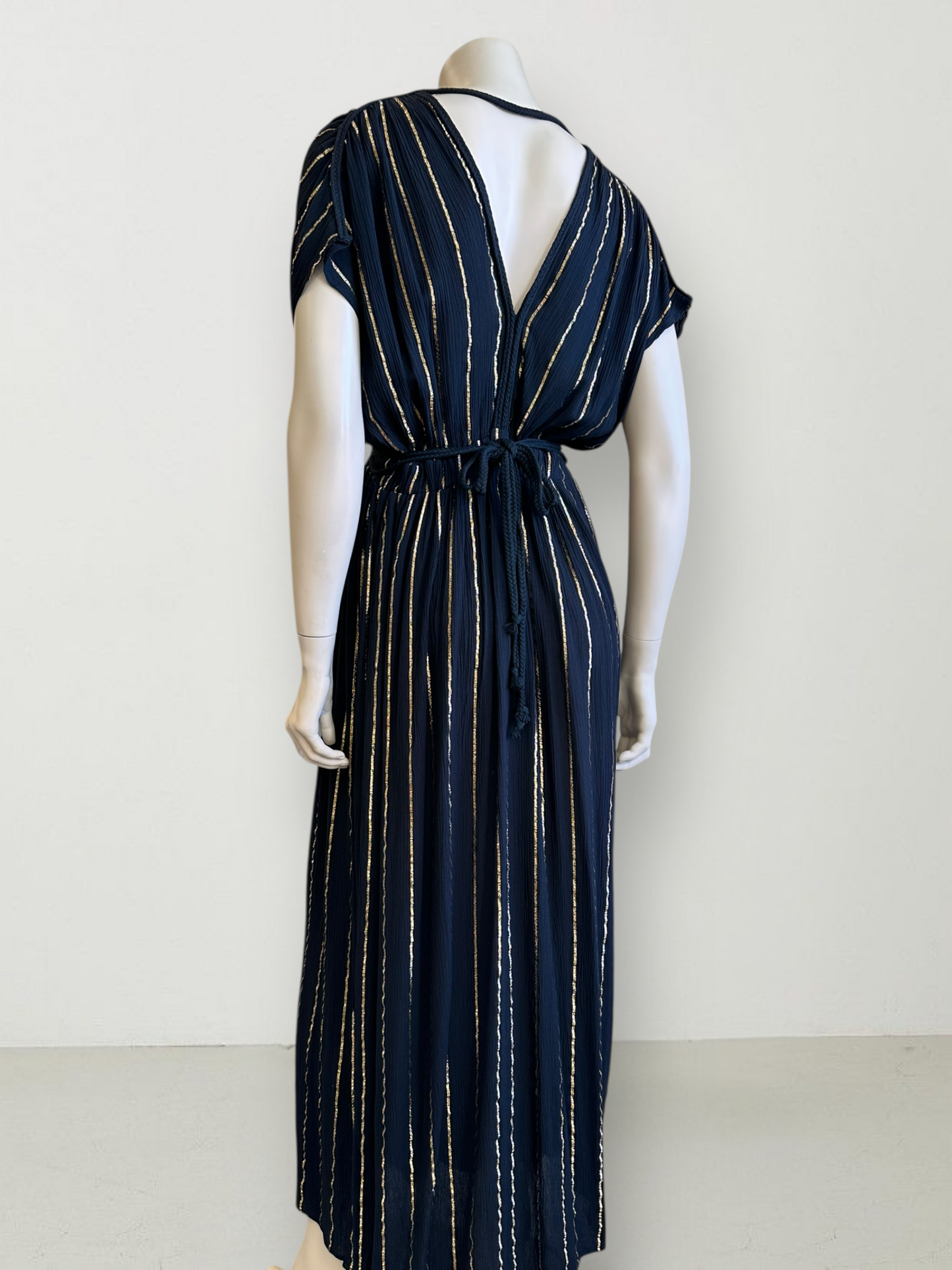 Vestido Viscosa Lurex Negro