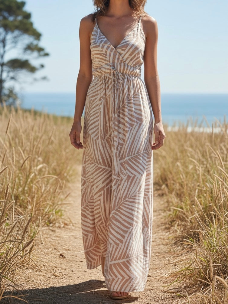 Vestido Tropic Gold Rosa