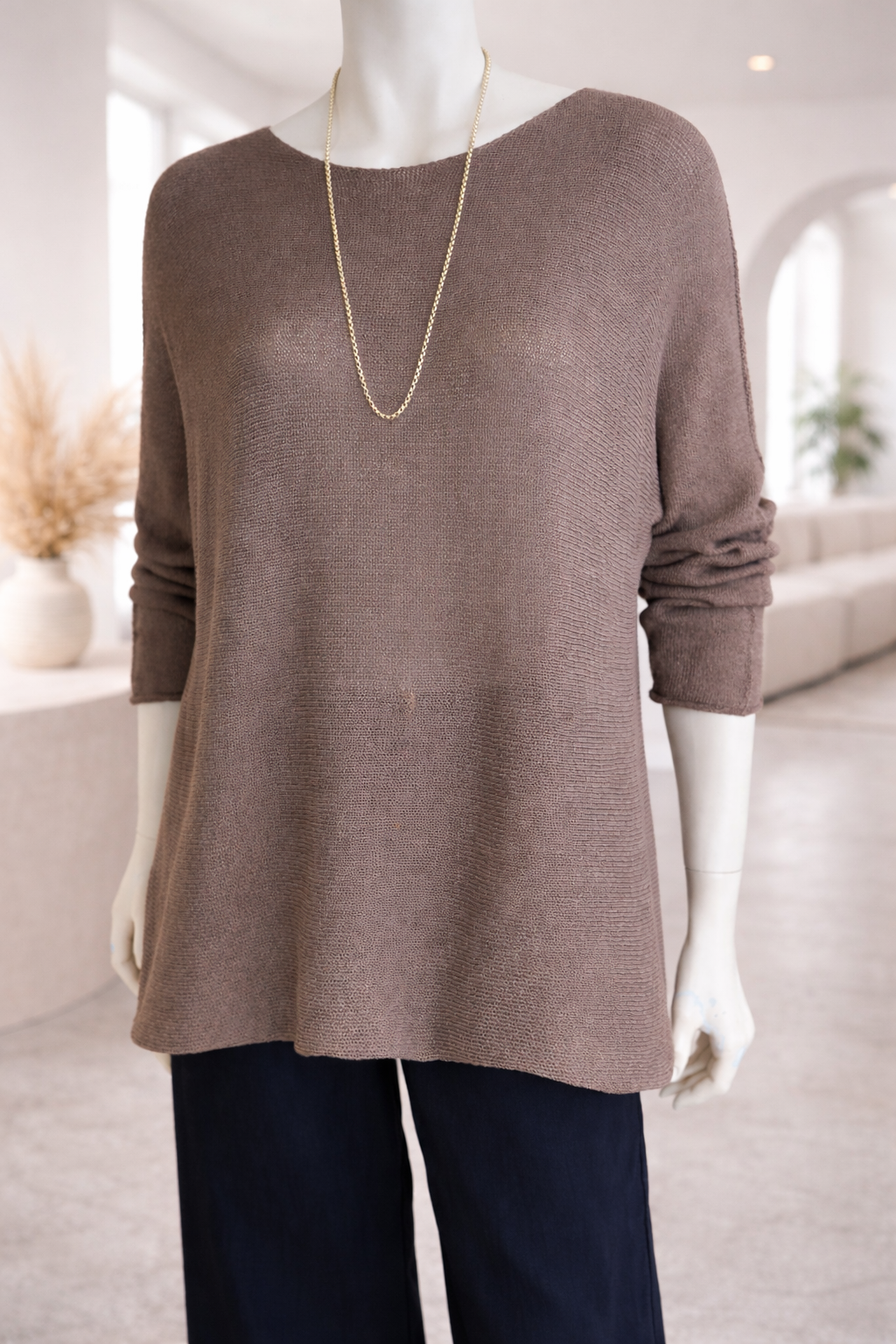 Sweater Italiano Cotton Blend Café