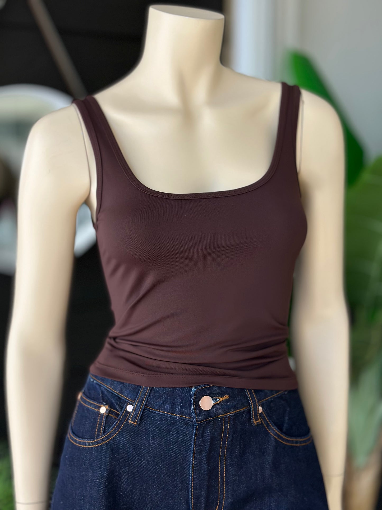 Top Essential Lycra Fría Chocolate