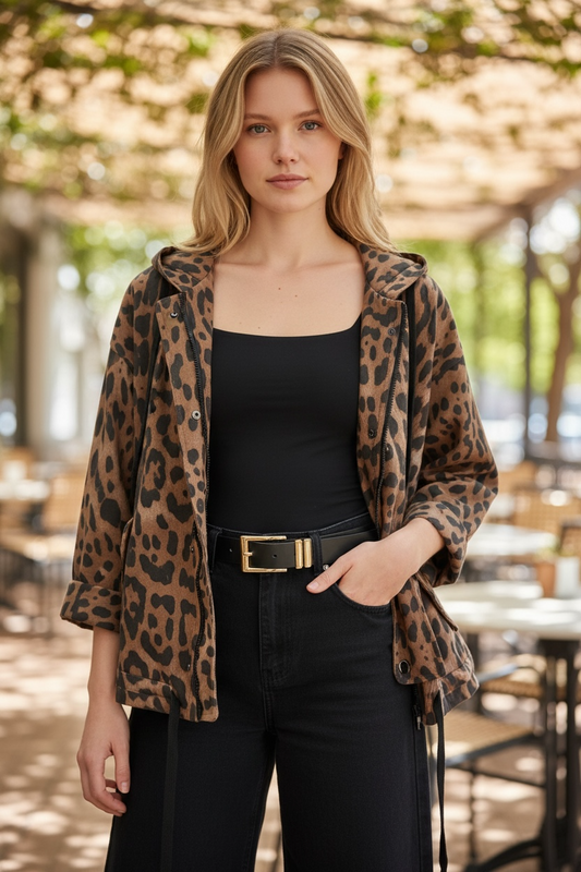 Chaqueta Símil Gamuza Camel Tostado
